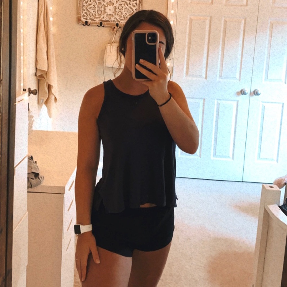 American Eagle Navy Pocket Tank Top